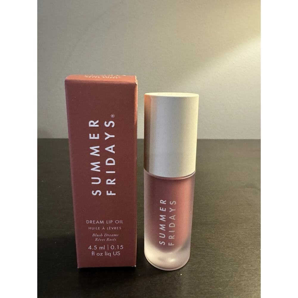 Summer Fridays Dream Lip Oil Blush Dreams 4.5 ml .14 oz Full Size NIB